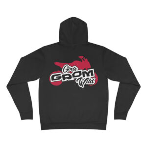 Girls Grom Wild  Fleece Pullover Hoodie  (Back)