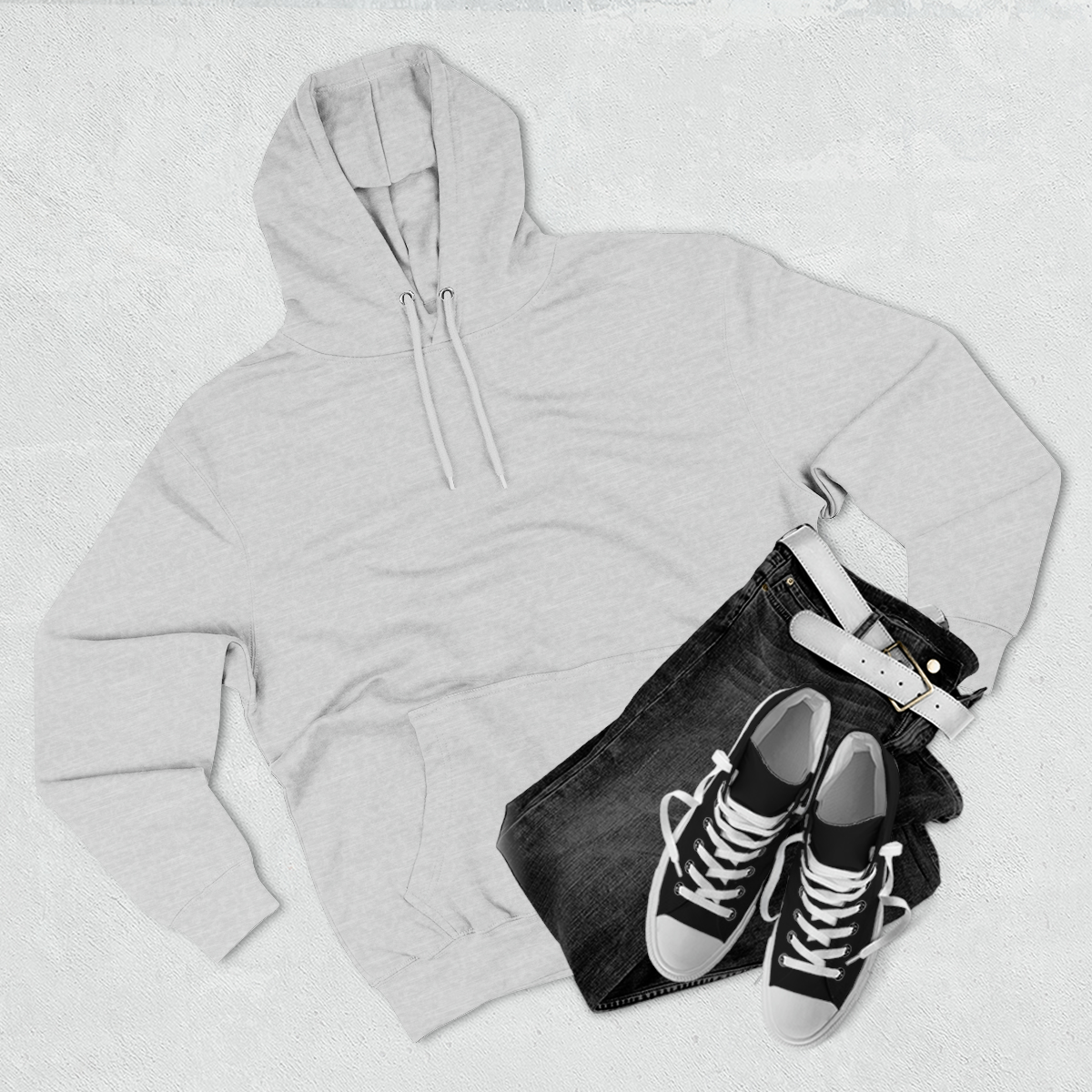 Three-Panel Fleece Hoodie - Image 3